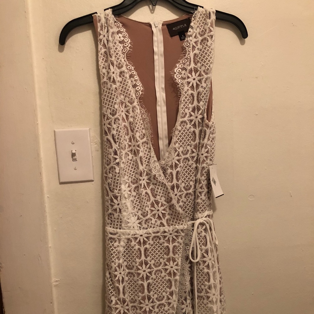 White lace romper (looks like dress in front)